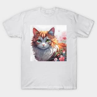 Beautiful silver cat T-Shirt